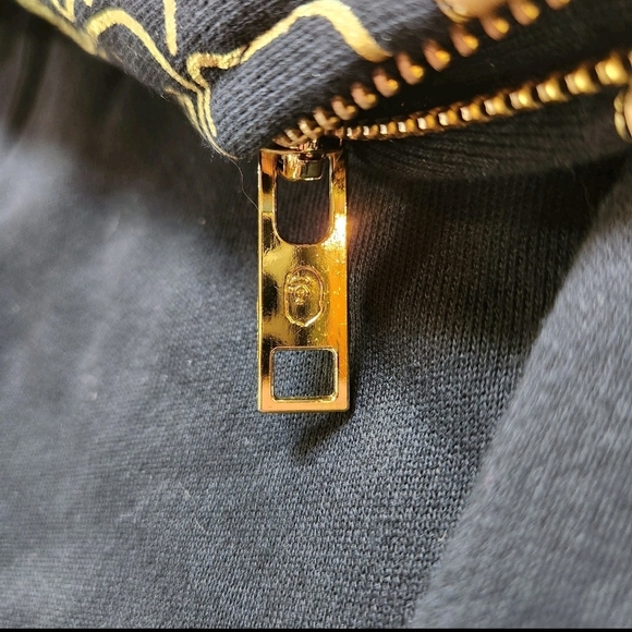 Black Gold Full Zip Shark Camo Hoodie Size 3XL Unbranded - Picture 8 of 16